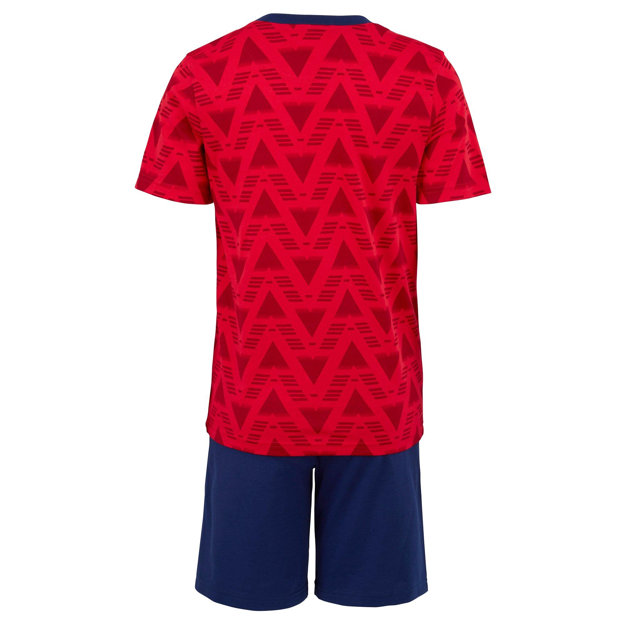 Arsenal Kids Red Bruised Banana Shorts Pyjama | Official Online Store