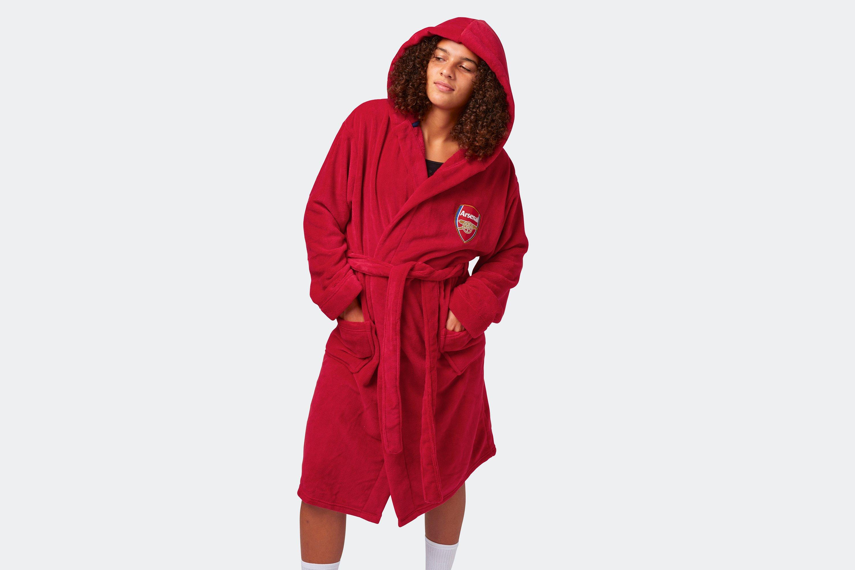 Arsenal Unisex Red Fleece Dressing Gown