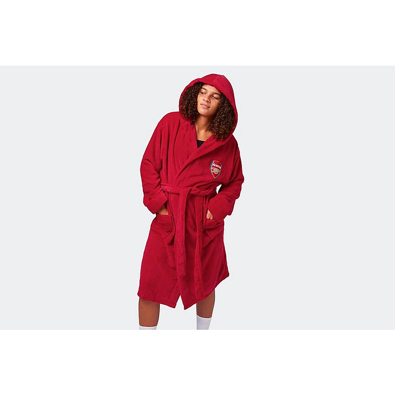 Arsenal Unisex Red Fleece Dressing Gown