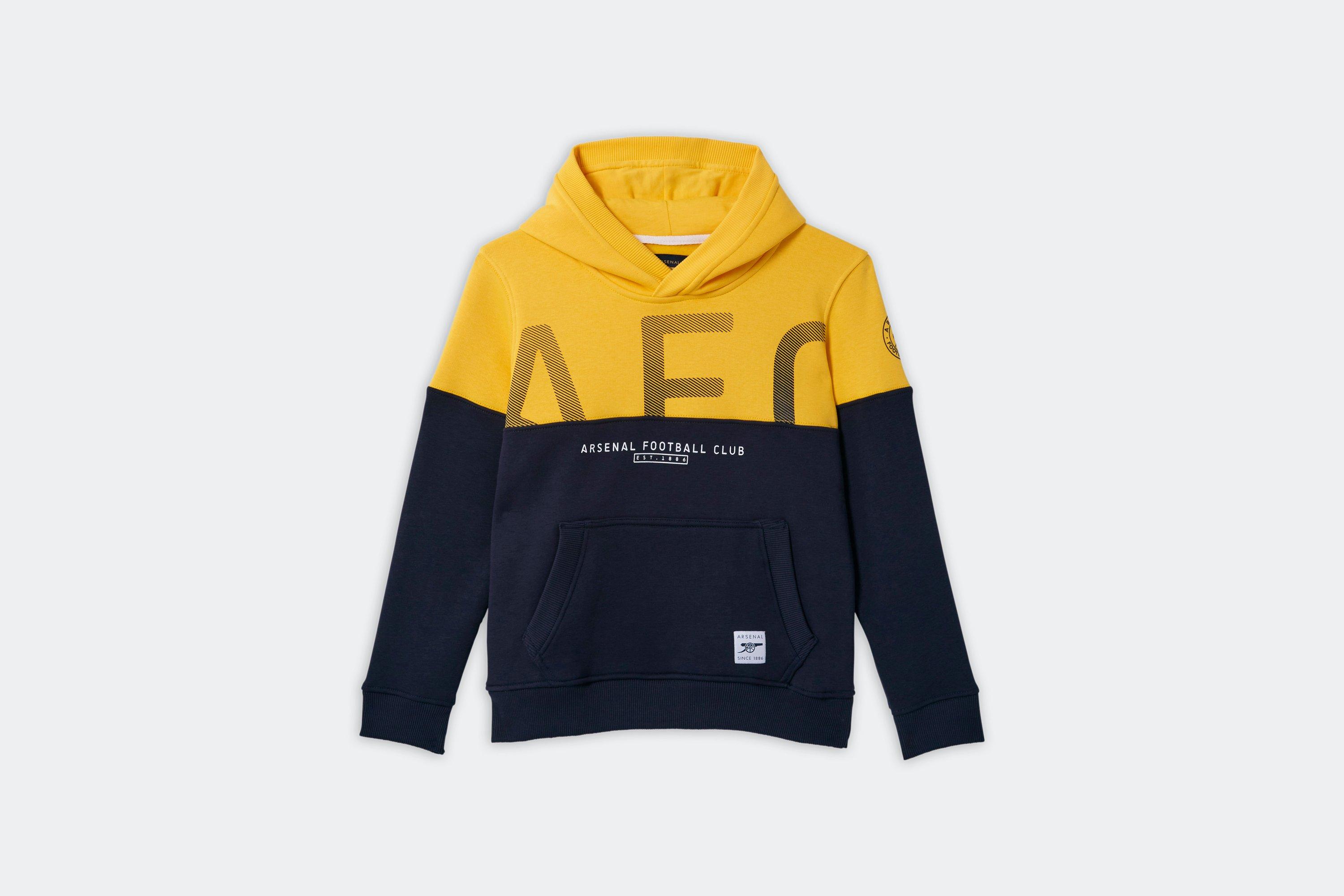 arsenal since 1886 contrast panel hoodie