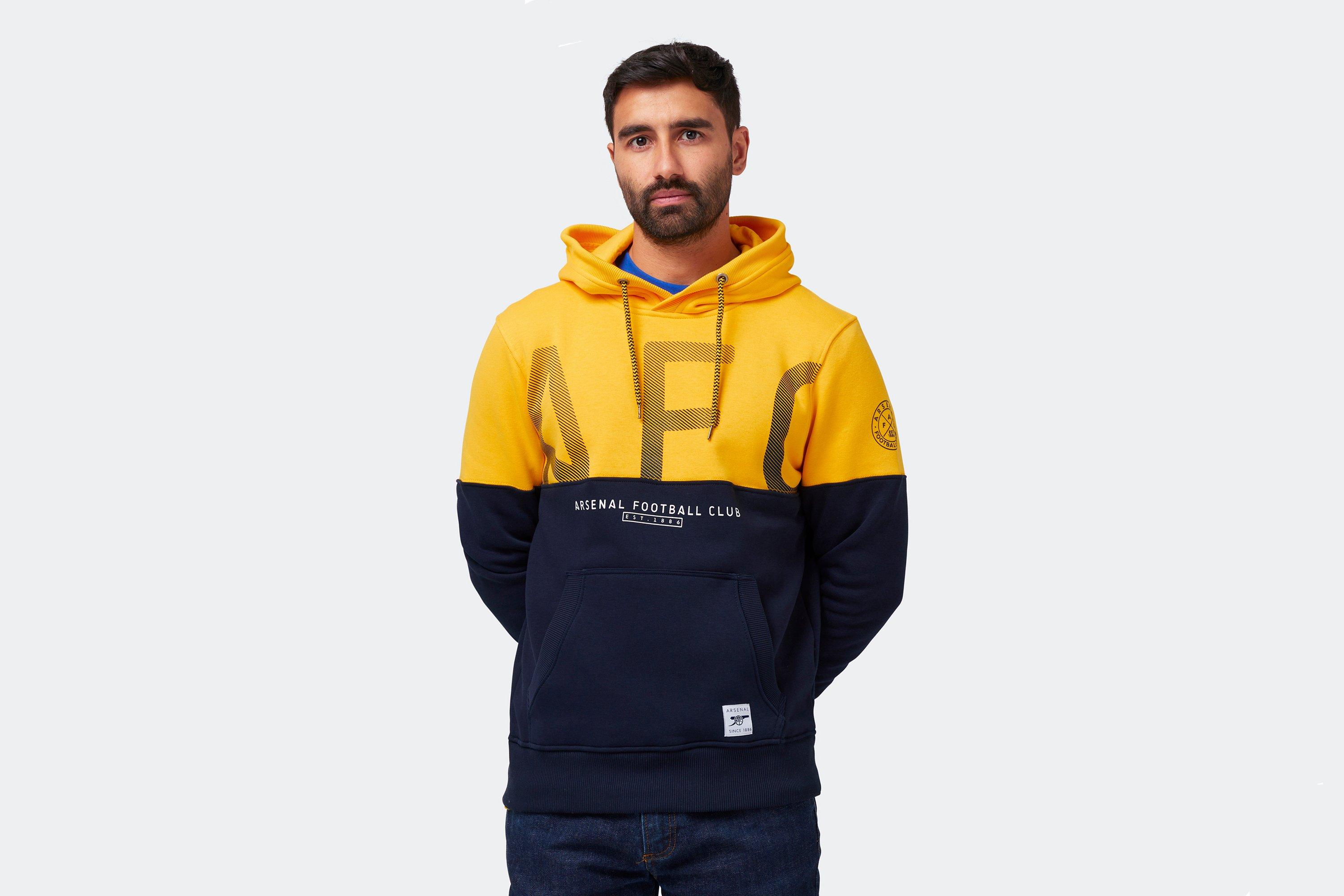 arsenal since 1886 contrast panel hoodie