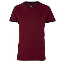 Arsenal Since 1886 Ringer T-Shirt Redcurrant