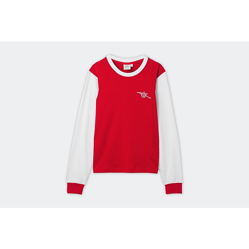Arsenal Kids Retro 1970s Long Sleeve Shirt