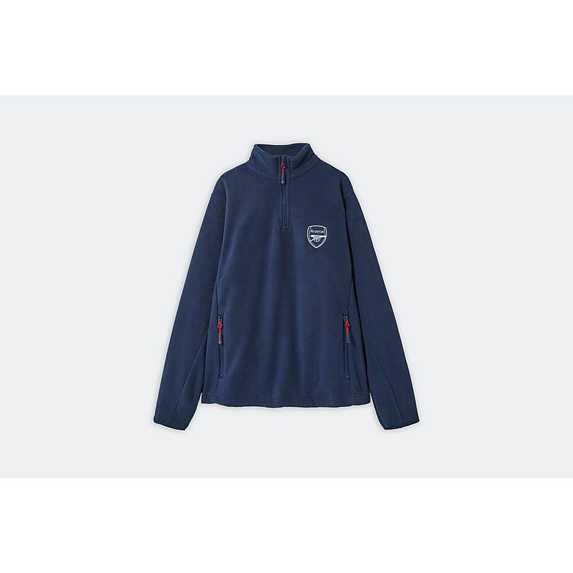 Arsenal Kids Navy 1/4 Zip Fleece Jacket 