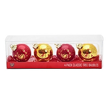 Arsenal 4 pack Christmas Baubles