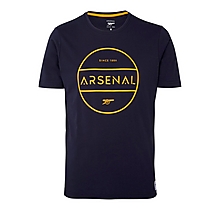Arsenal Since 1886 Blue Circle Print T-Shirt