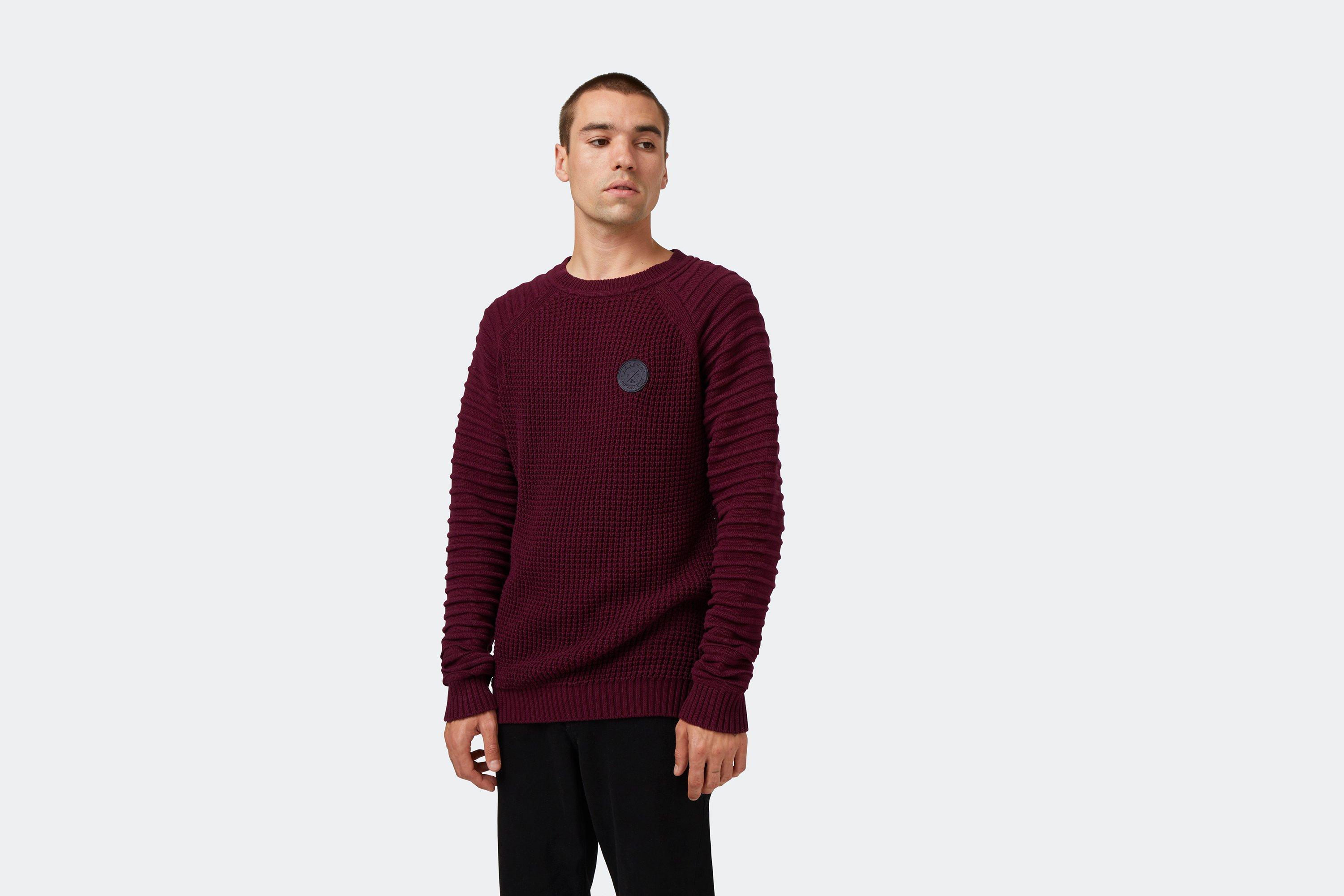 Arsenal Since 1886 Redcurrant Rib Sleeve Cotton Jumper