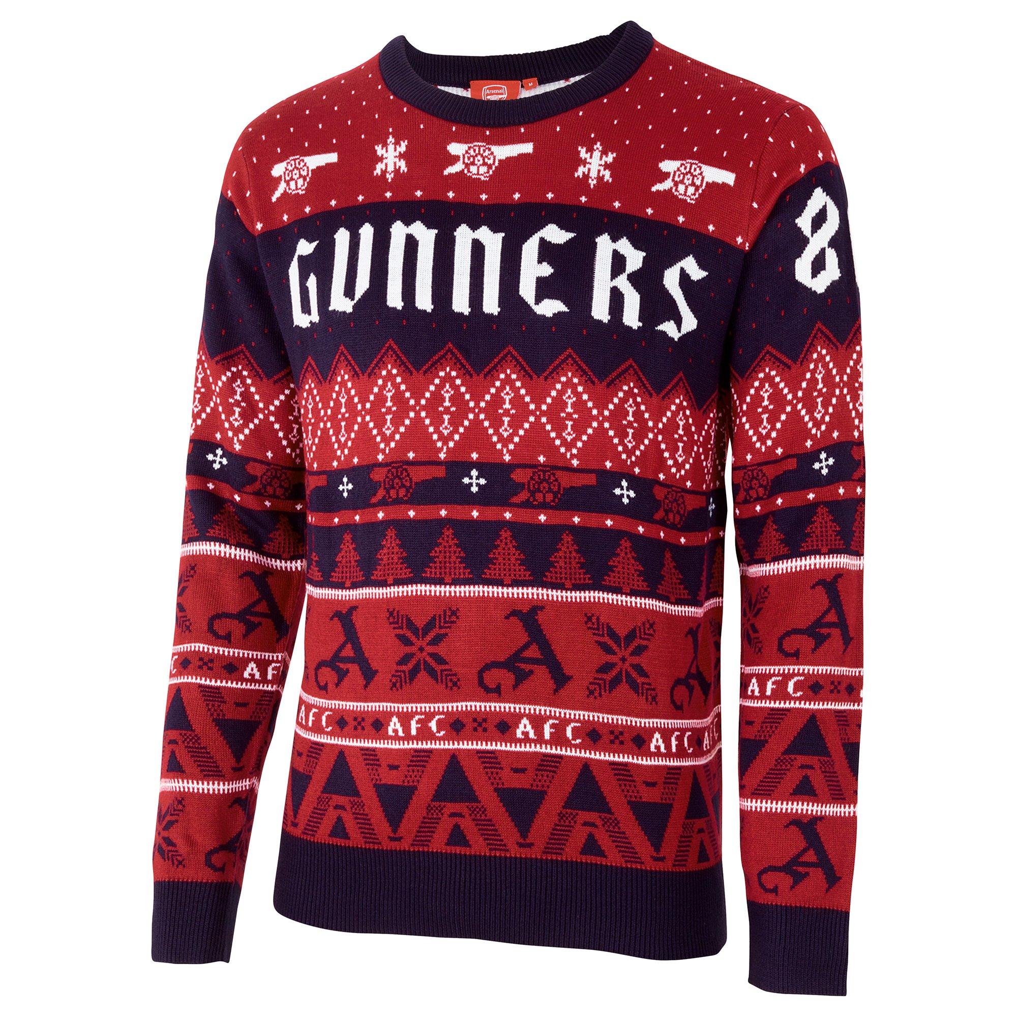 Arsenal Unisex Gunners Christmas Jumper