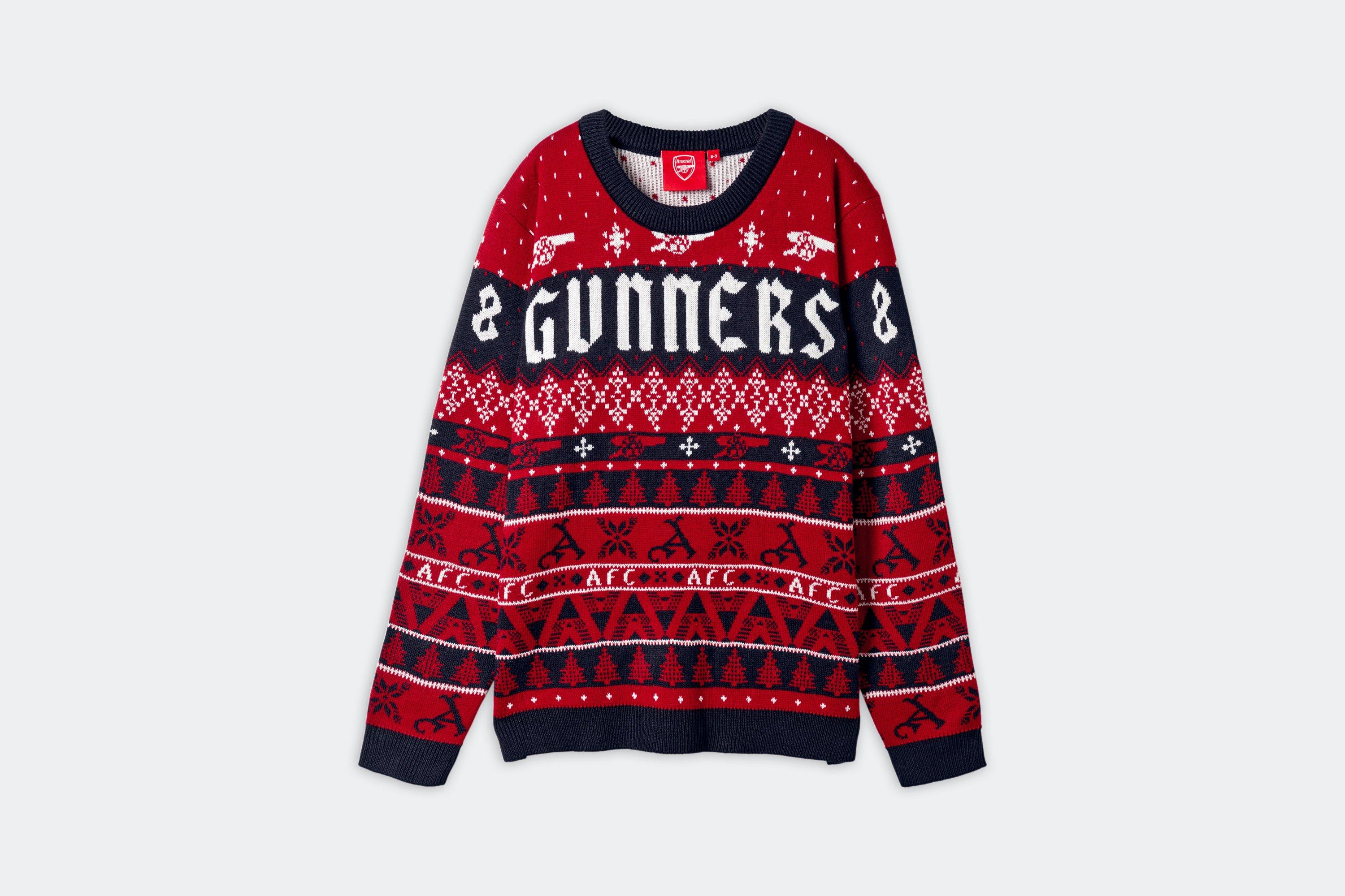 arsenal christmas shirt