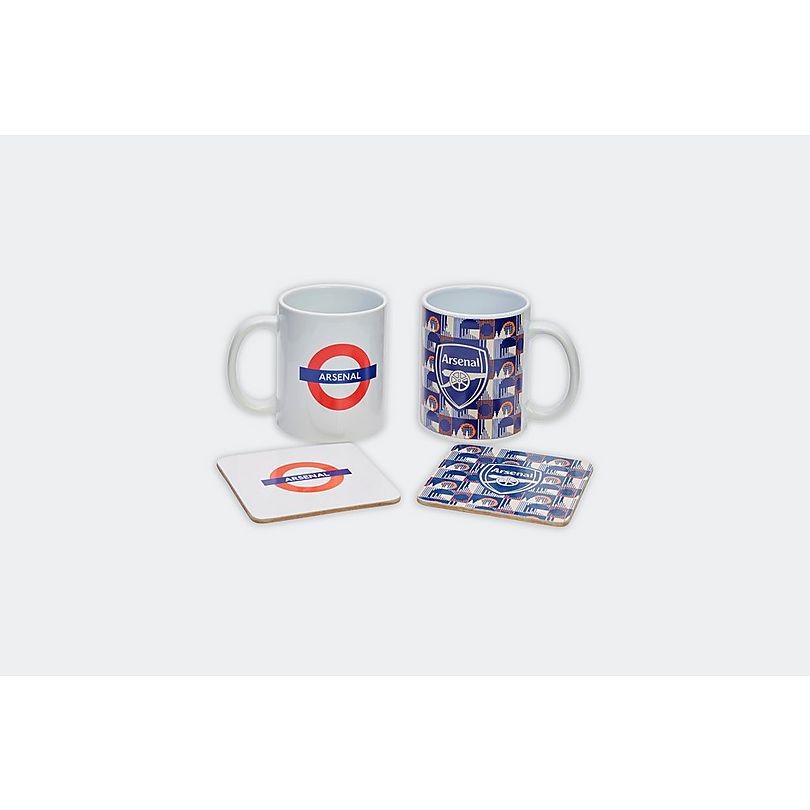 Arsenal TfL Mug and Coaster Set