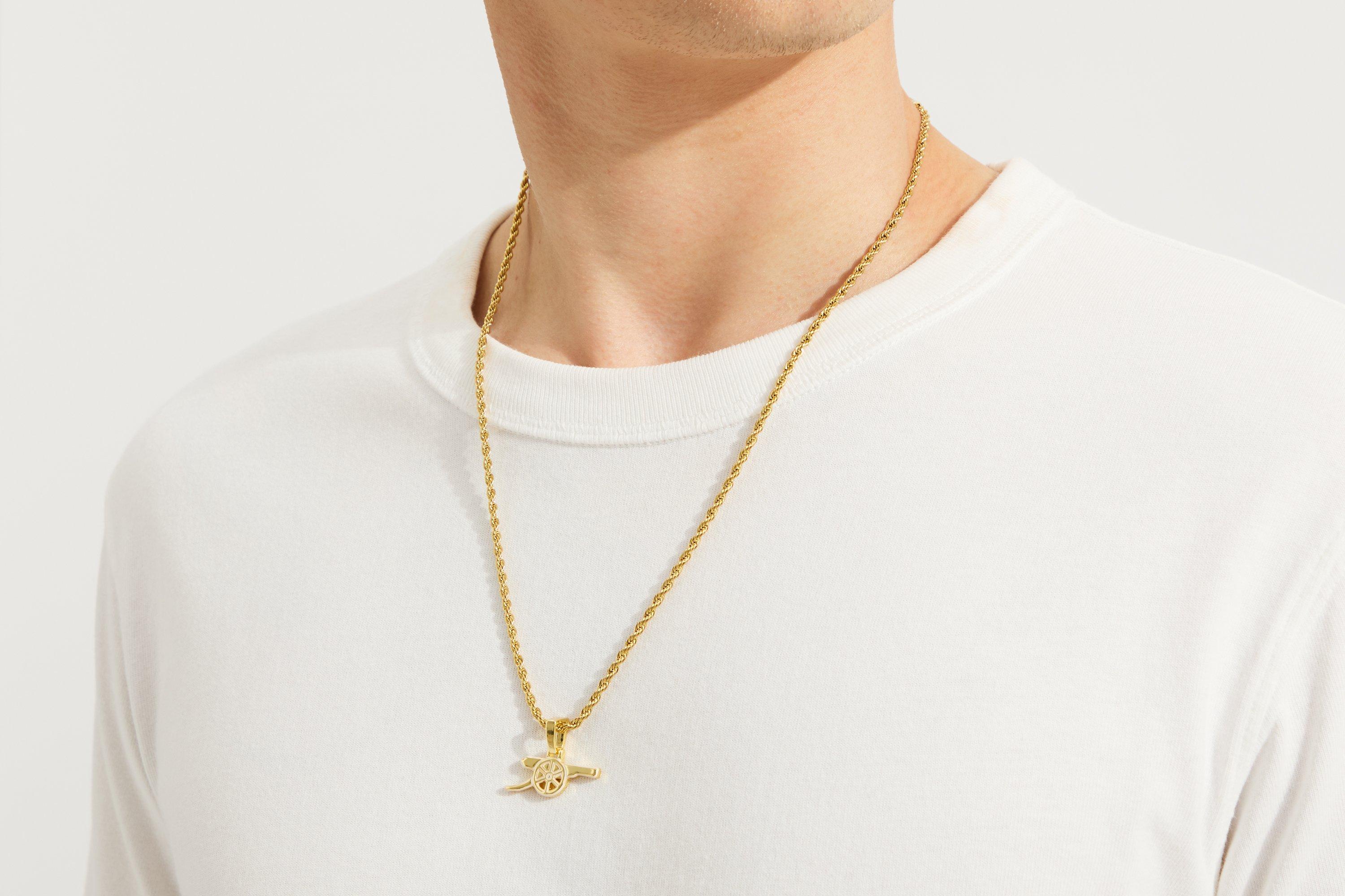 Arsenal Gold Plated Cannon and Chain | Official Online Store