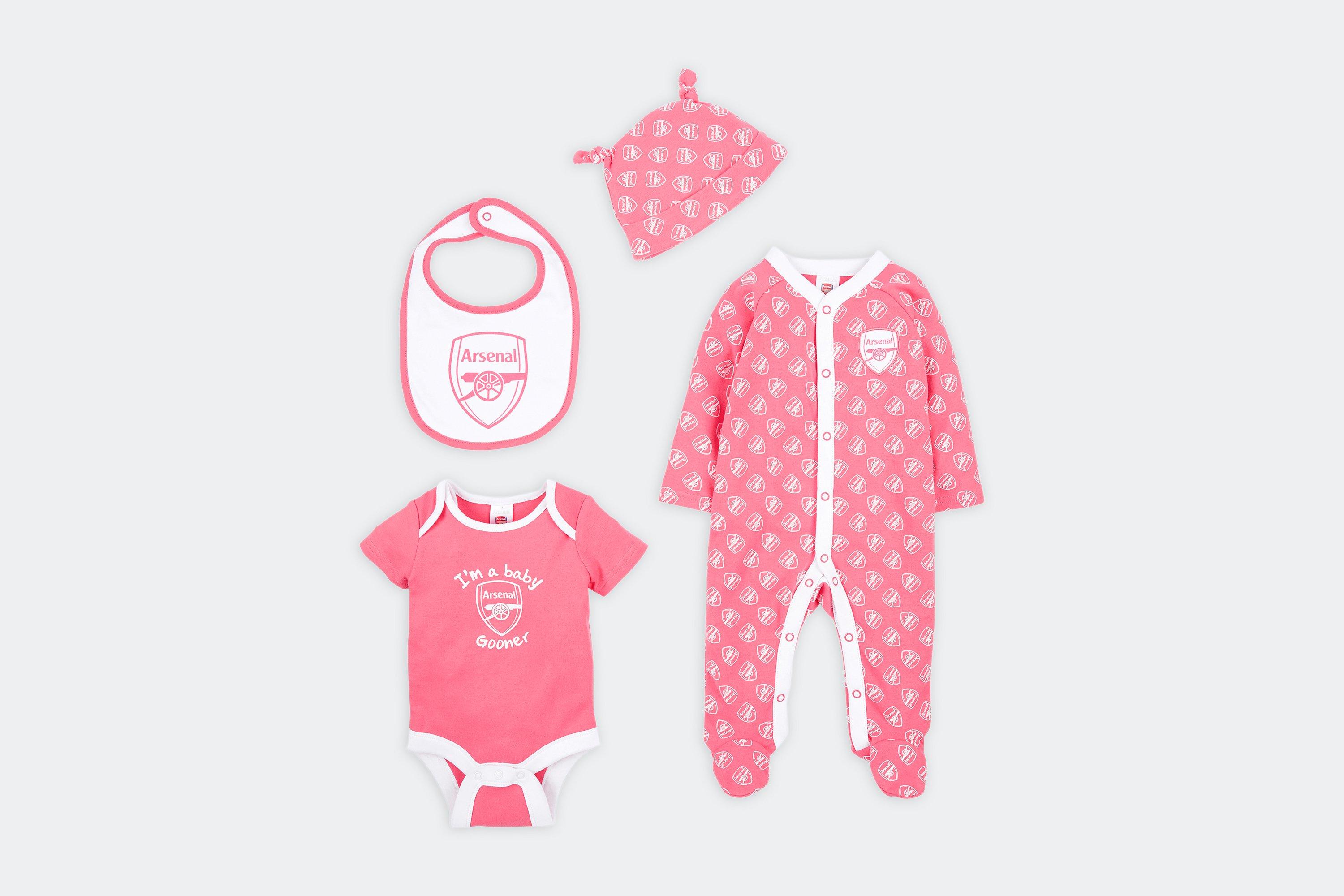 Arsenal Baby Pink 4 Piece Set