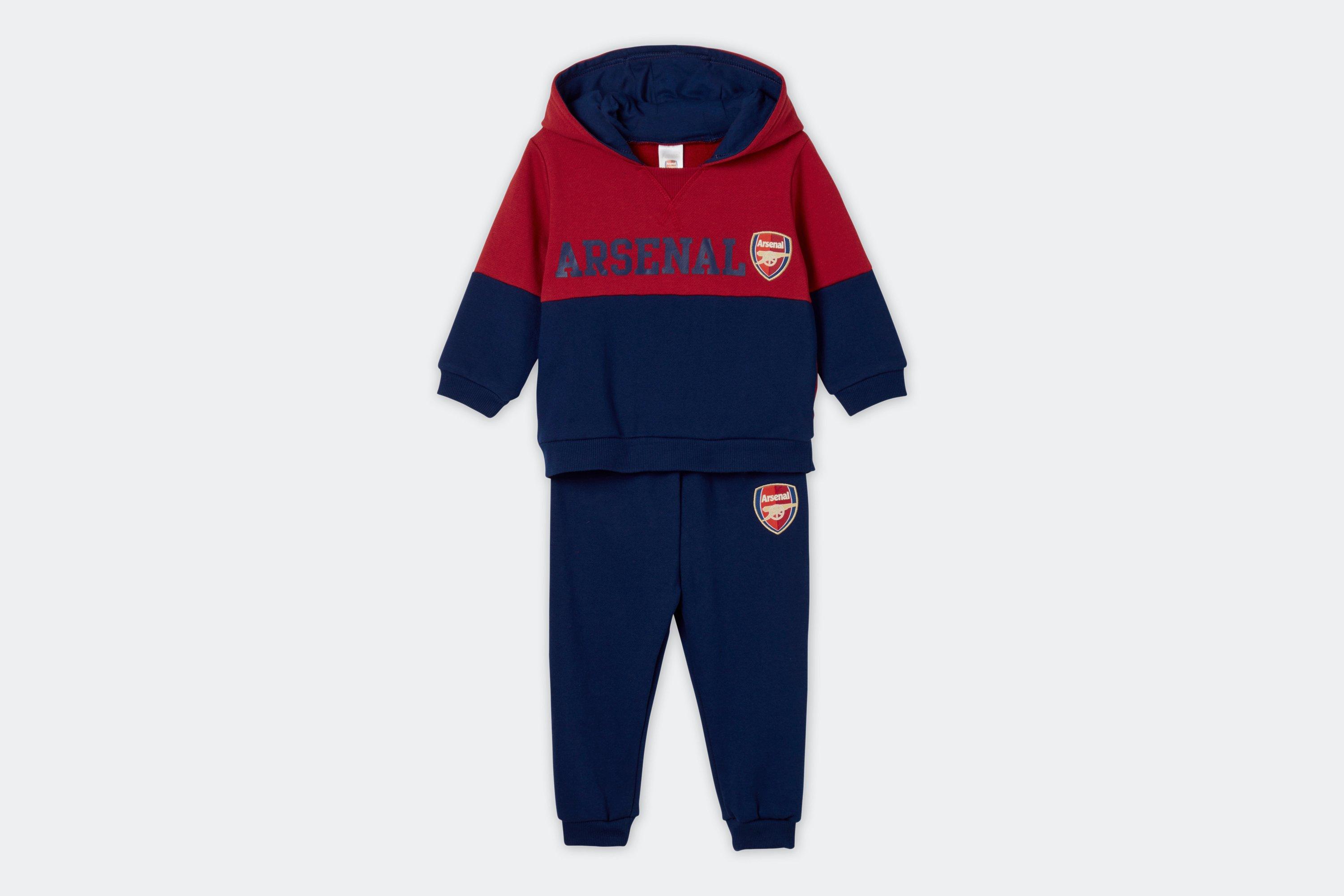 Arsenal Baby Colour Block Hoodie Tracksuit