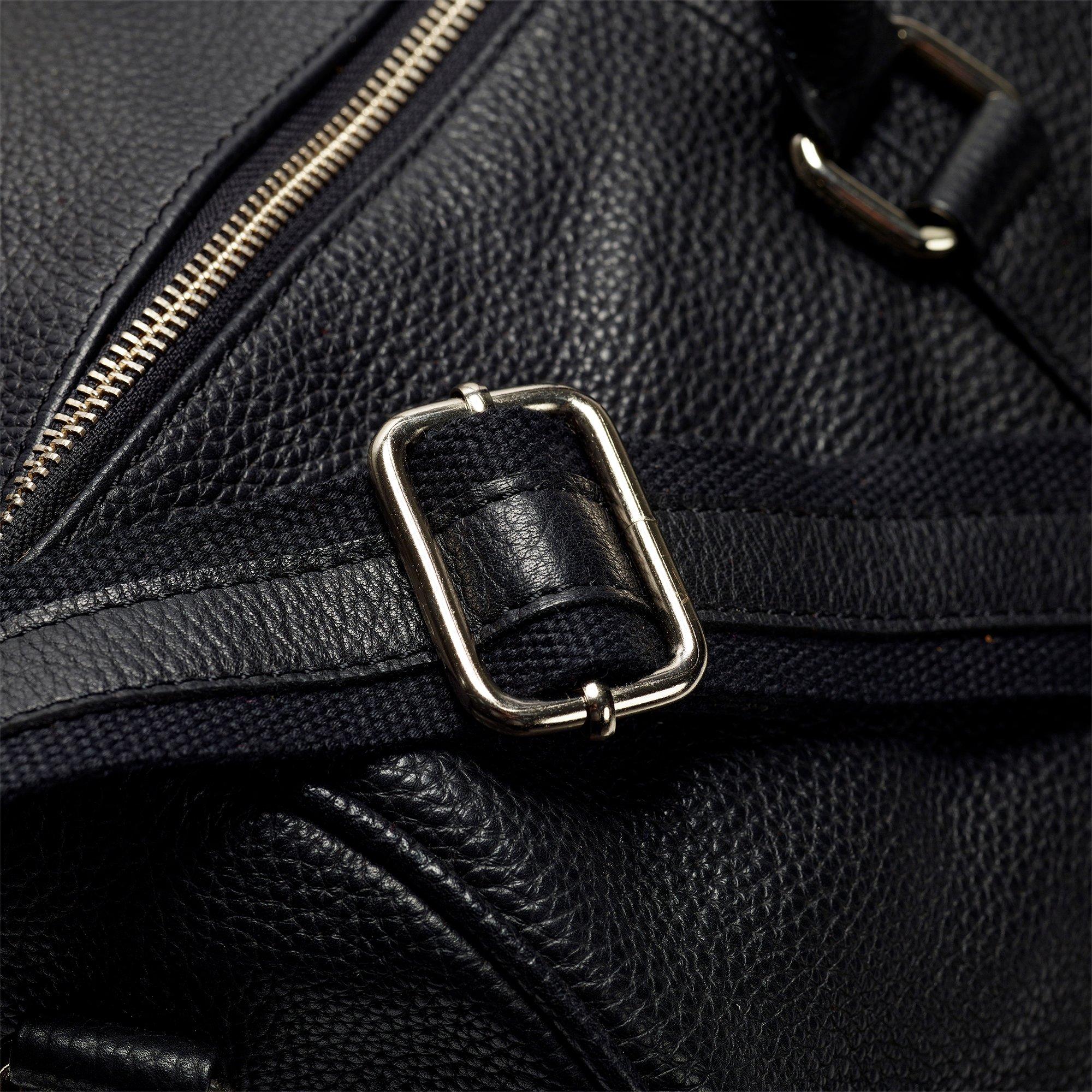 Black leather holdall hot sale