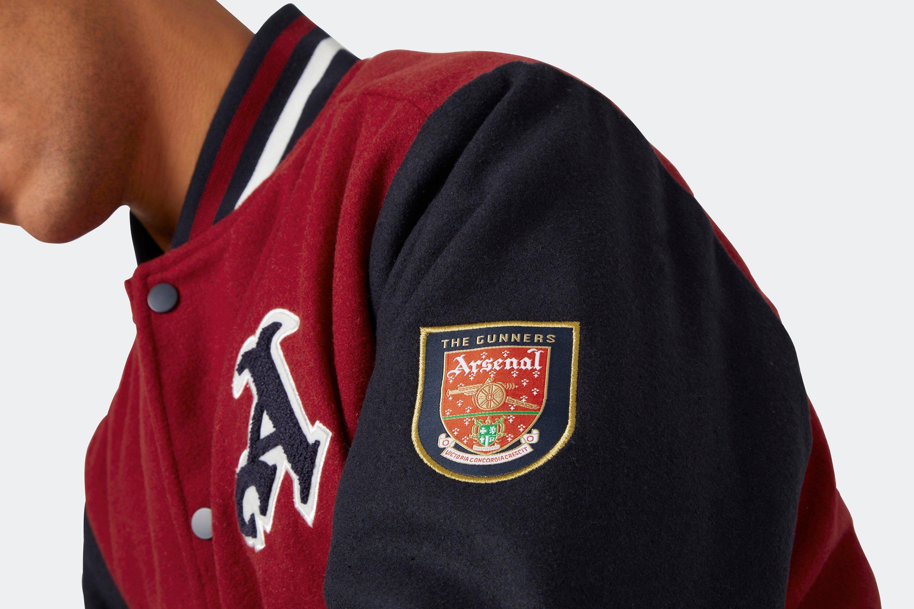 Arsenal Retro Crest Varsity Jacket Official Online Store