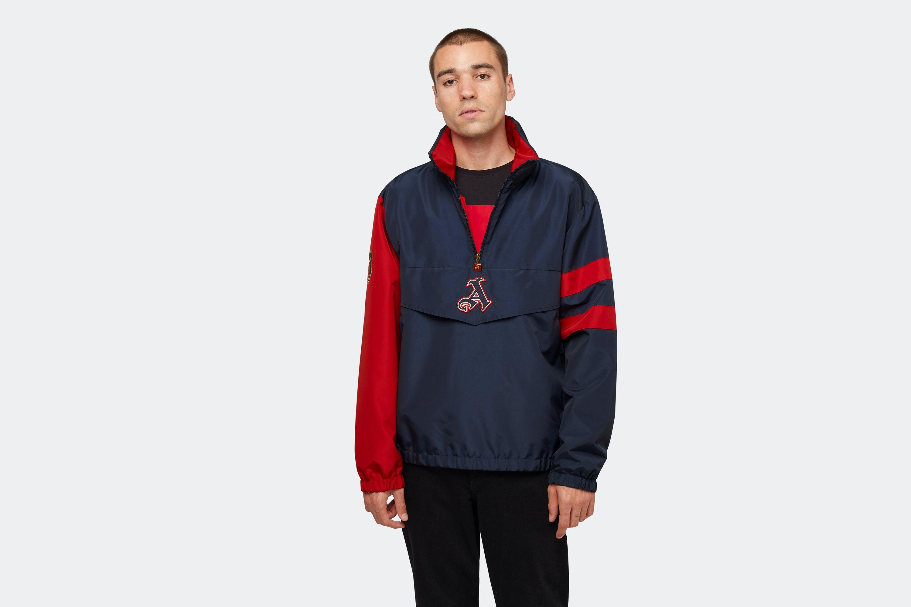 Arsenal Retro Crest Zip Fleece Sweatshirt