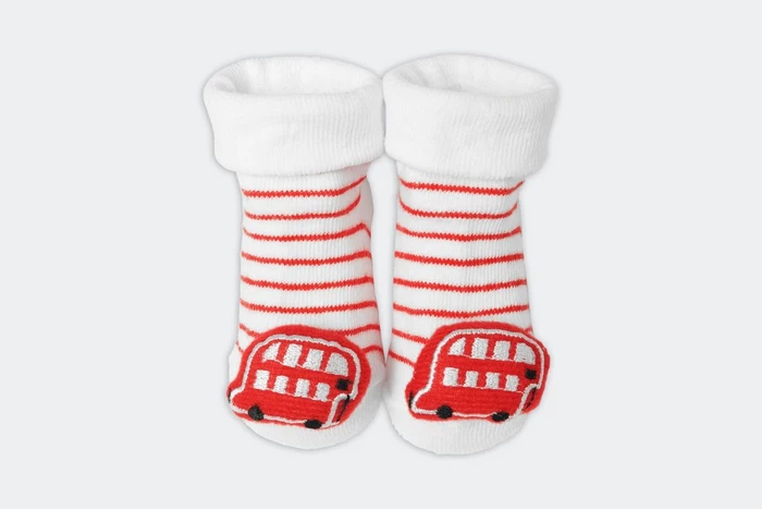 Arsenal Baby Bus Rattle Socks