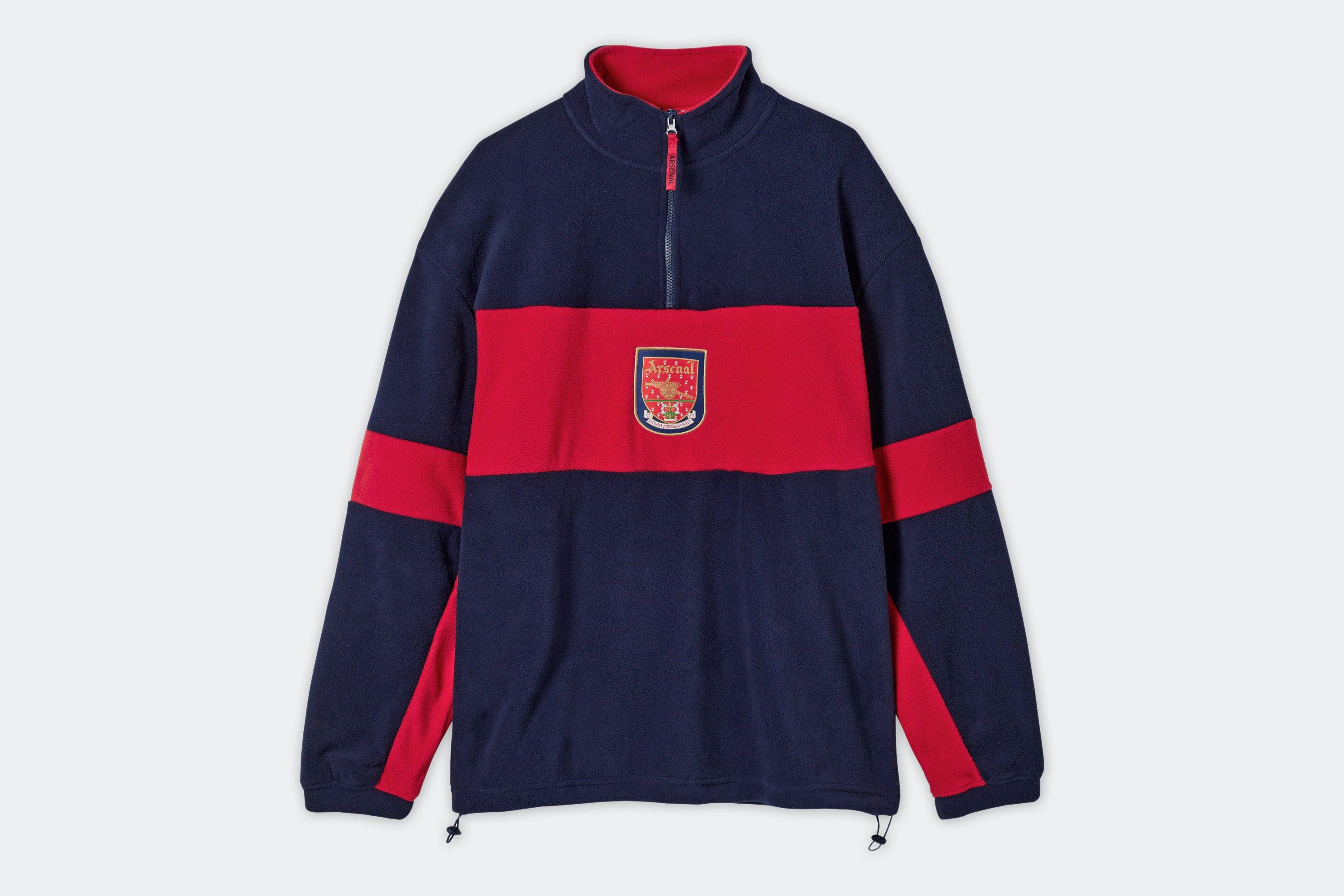 Arsenal trefoil quarter zip hot sale