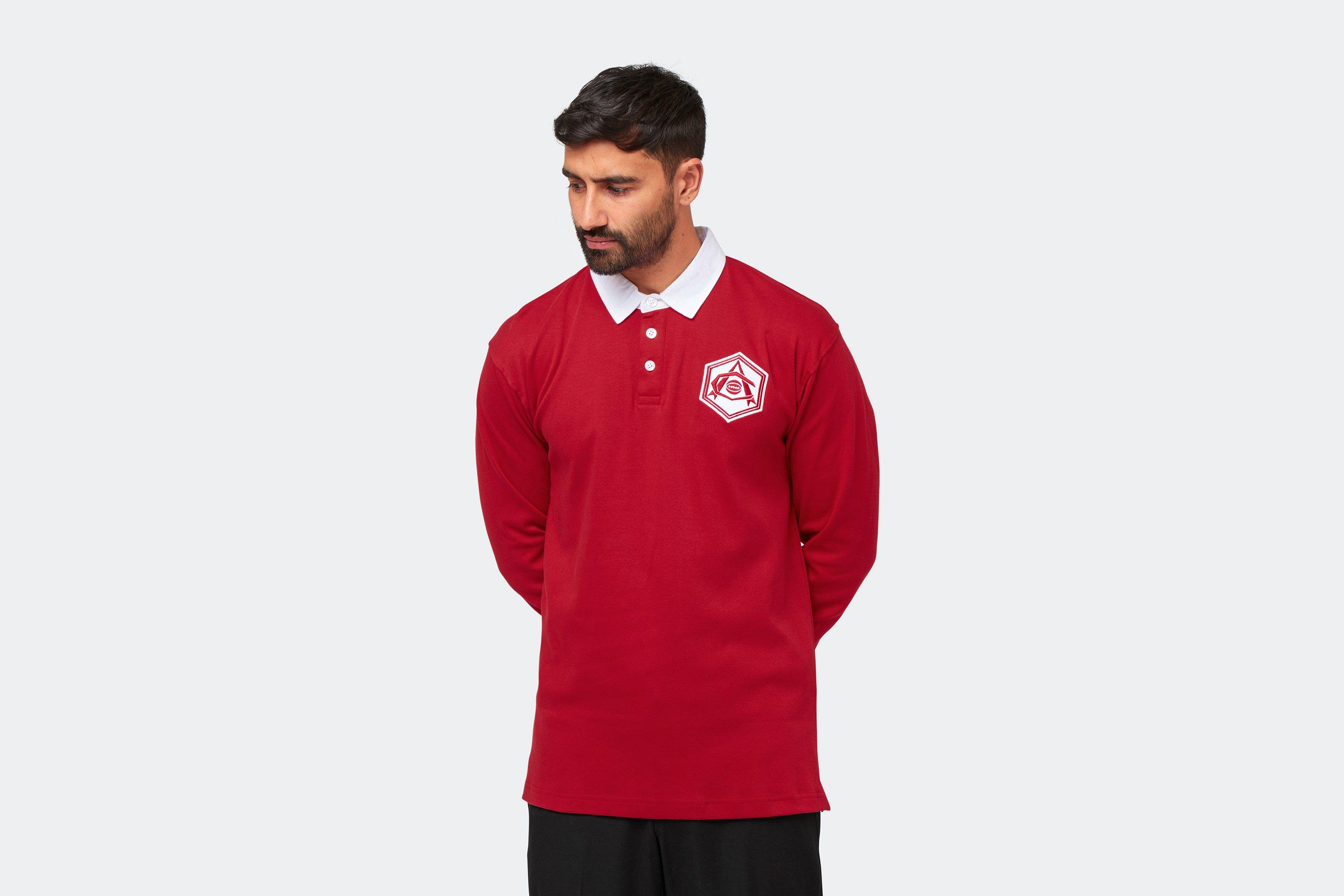 Arsenal Retro Art Deco Crest Vintage Polo Shirt