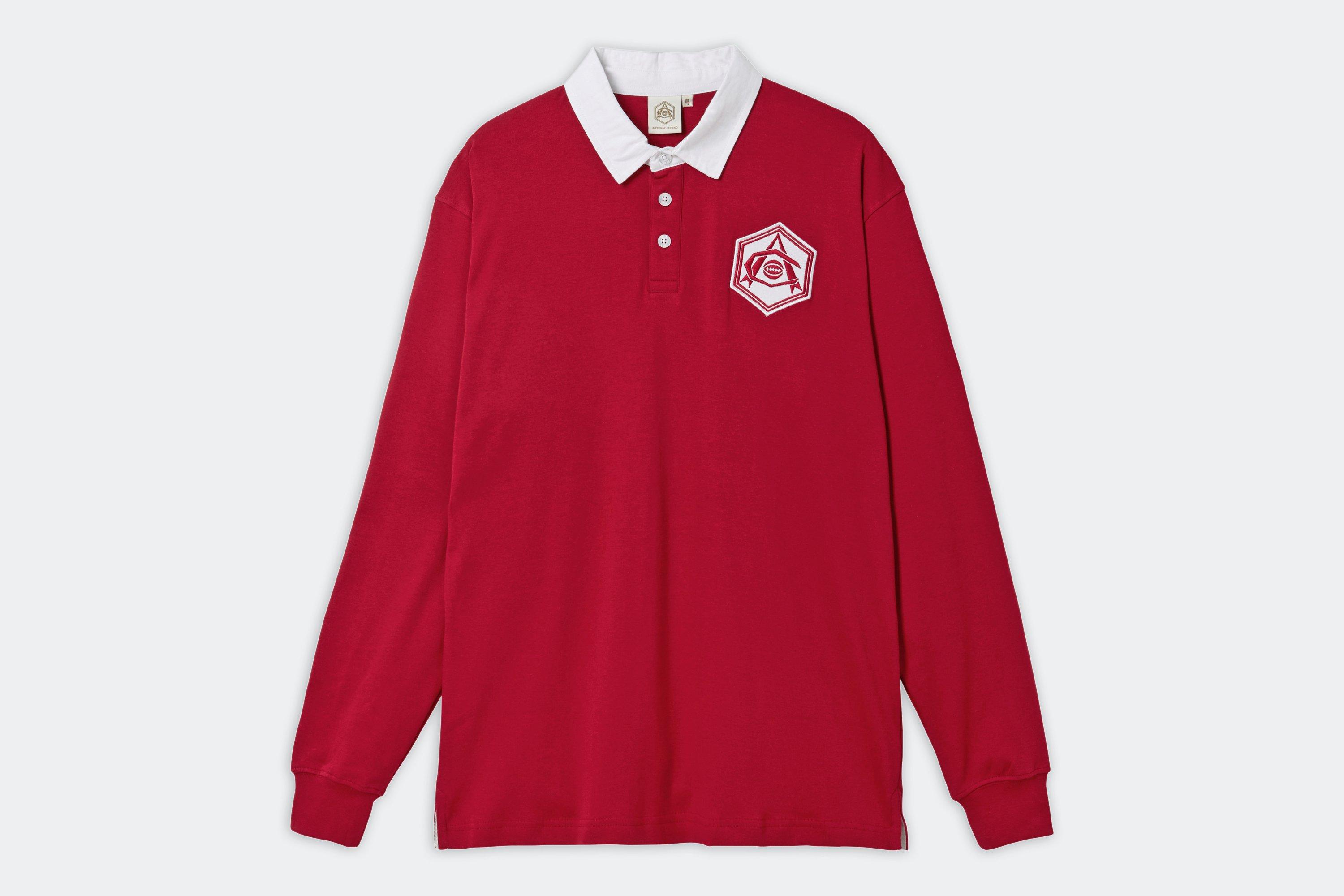 Arsenal vintage 2025 long sleeve polo