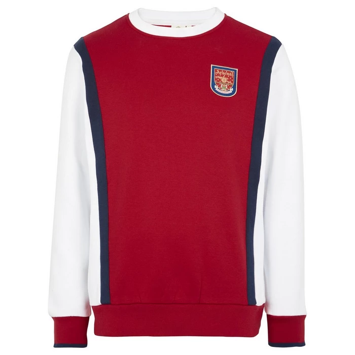 Arsenal Retro Crest Panel Sweatshirt