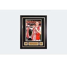 Arsenal Ray Parlour Trophy Signed Print