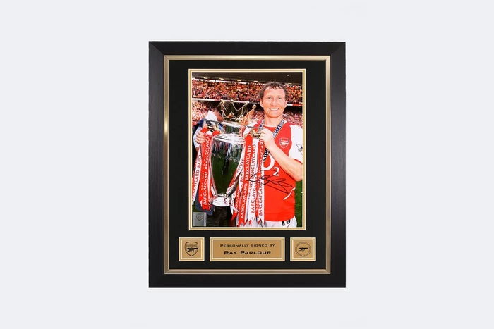 Arsenal Ray Parlour Trophy Signed Print