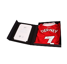 Arsenal Boxed Signed Home Shirt 22-23 TIERNEY