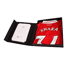 Arsenal Boxed Signed Home Shirt 22-23 XHAKA