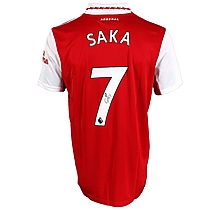 Arsenal Boxed Signed Home Shirt 22-23 SAKA