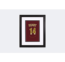 Arsenal Henry 14 Framed Retro Shirt Print