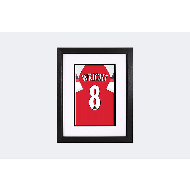 Arsenal Wright 8 Framed Retro Shirt Print