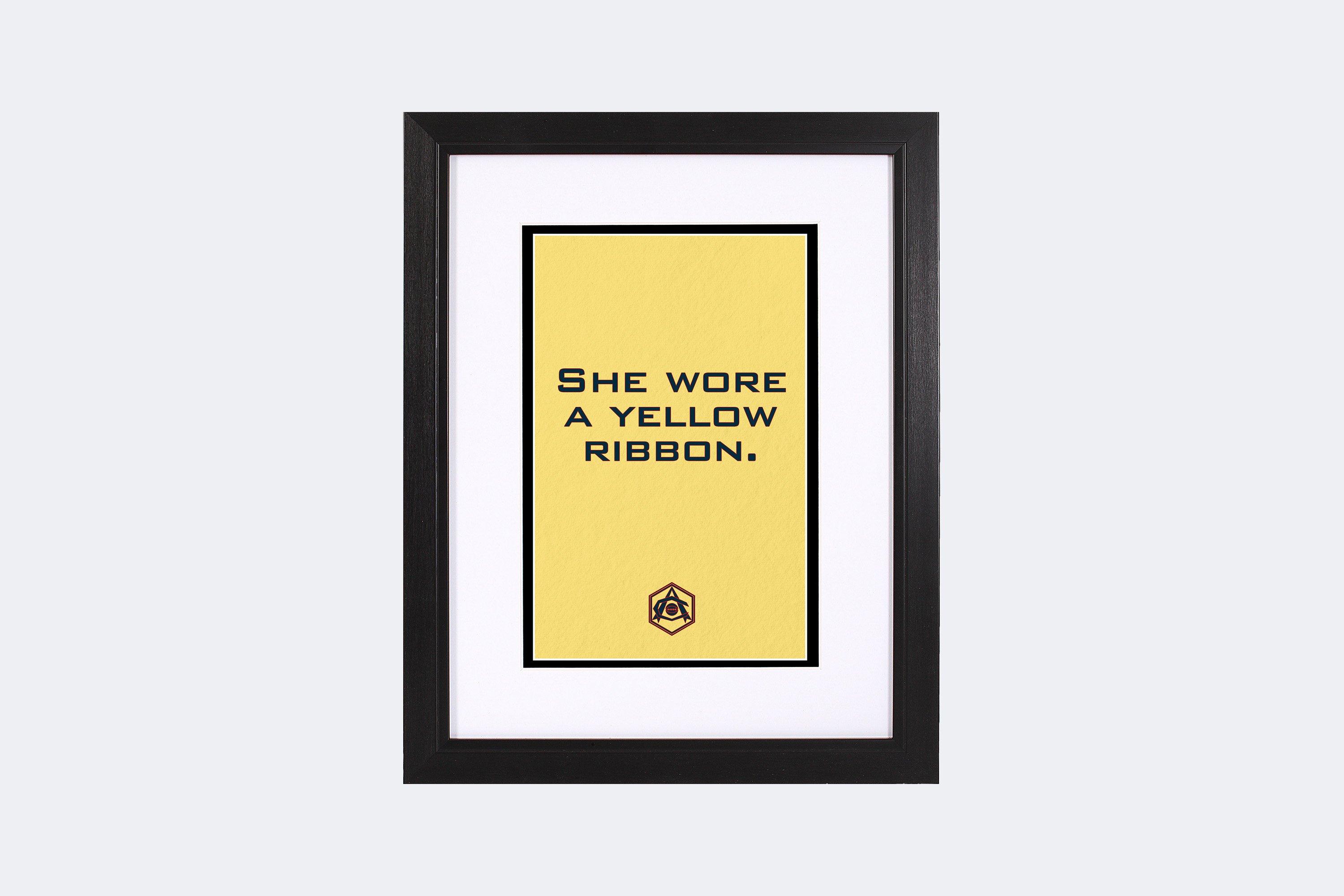 Arsenal Framed She Wore a Yellow Ribbon Print