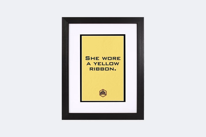 Arsenal Framed She Wore a Yellow Ribbon Print
