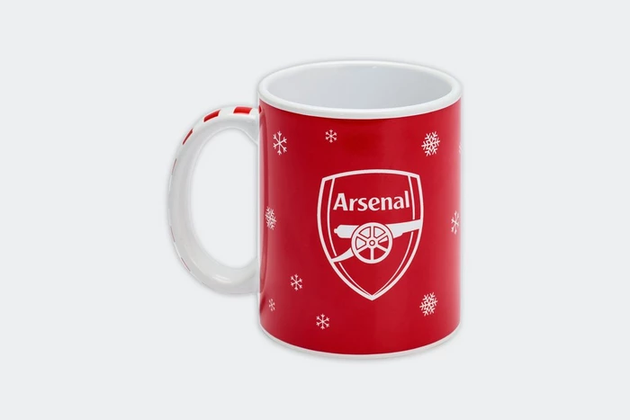 Arsenal Christmas Candy Cane Mug