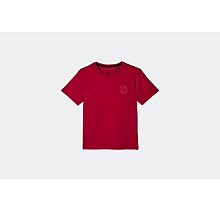 Arsenal Kids Red Tonal Stamp Print T-Shirt