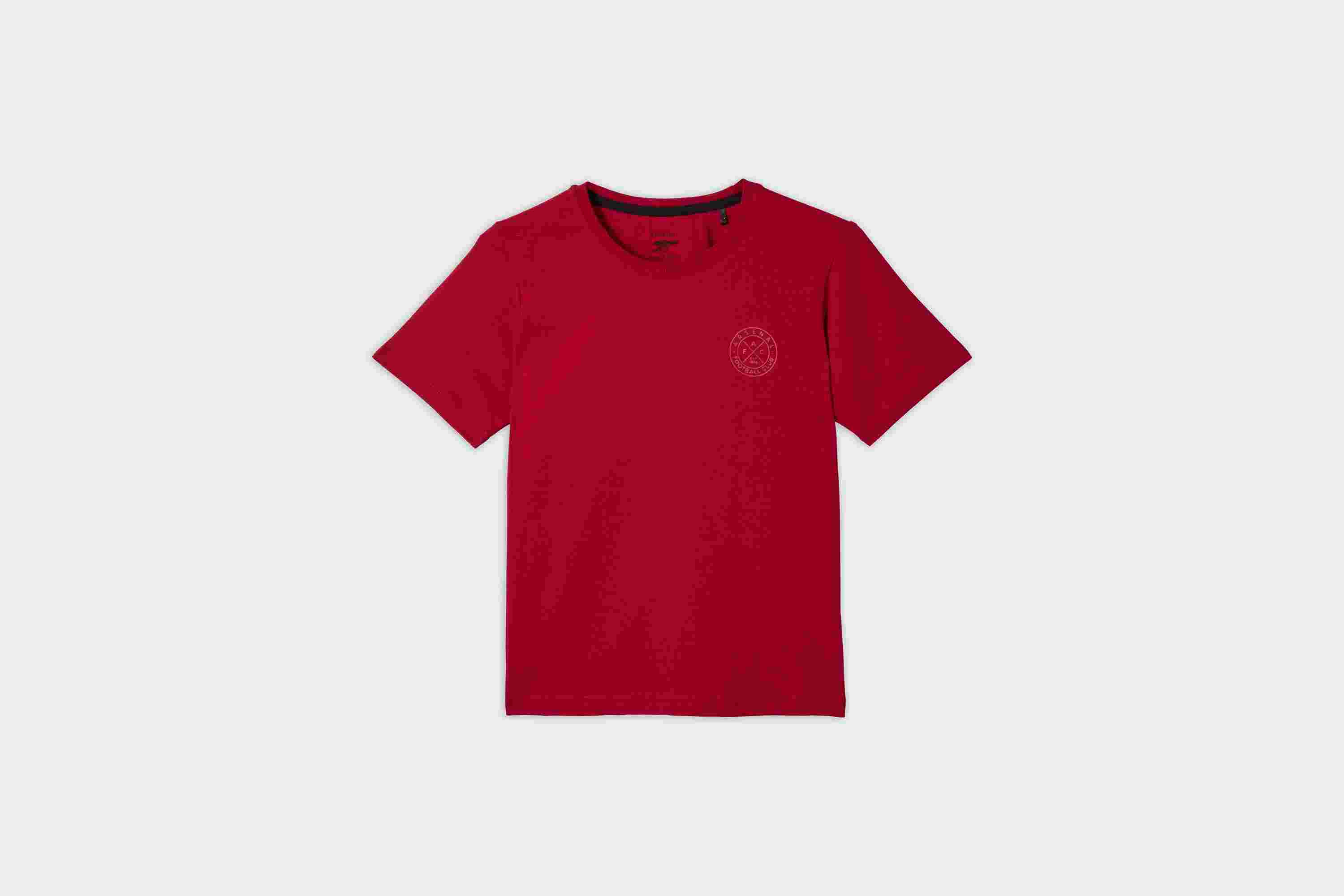 Arsenal Kids Red Tonal Stamp Print T-Shirt
