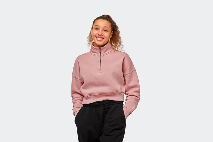 Arsenal Womens Pink Cannon Zip Sweatshirt