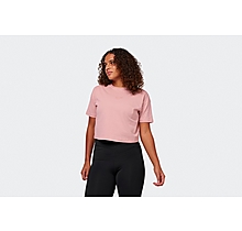 Arsenal Womens Pink Cannon Crop T-Shirt