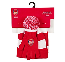 Arsenal Kids Bar Scarf, Hat and Glove Set
