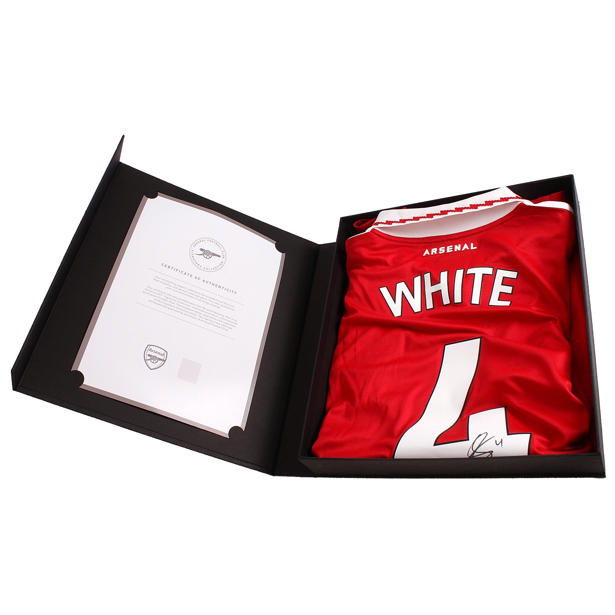 Arsenal Boxed 22/23 Signed Home Shirt WHITE