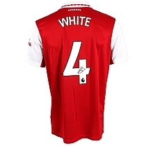 Arsenal Boxed Signed Home Shirt 22-23 WHITE