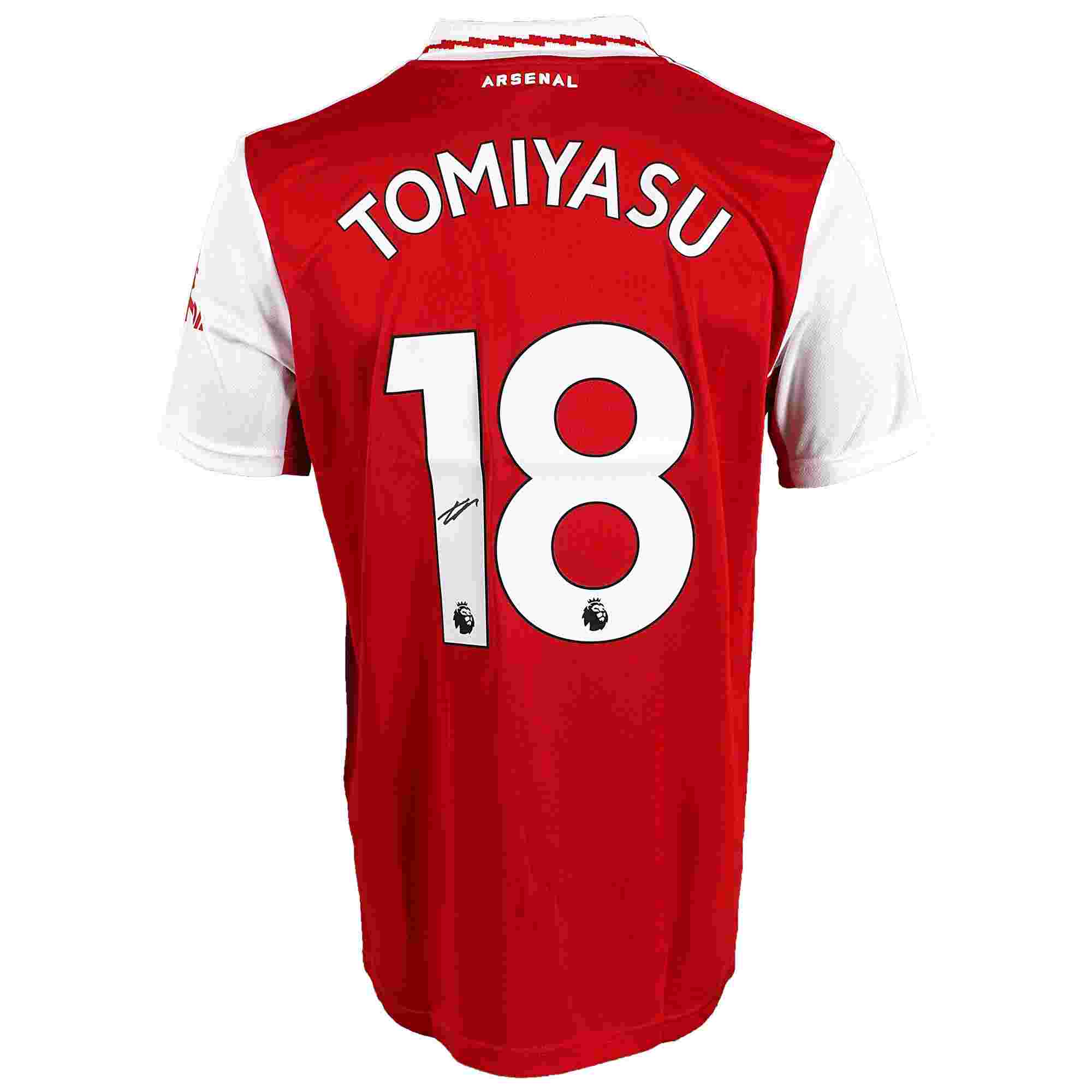Arsenal Boxed 22/23 Signed Home Shirt TOMIYASU