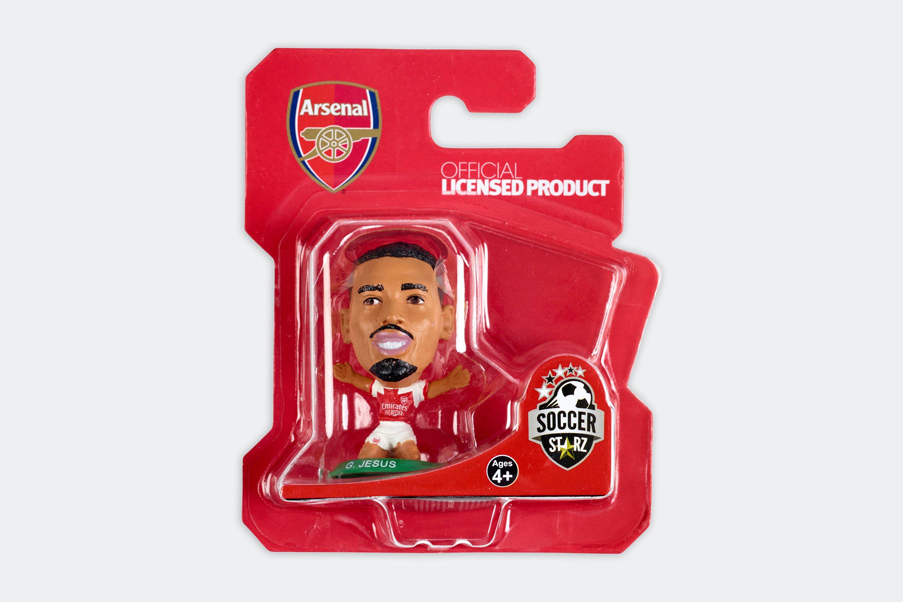  SoccerStarz Arsenal Gabriel Jesus Home (Classic Kit) : Toys &  Games