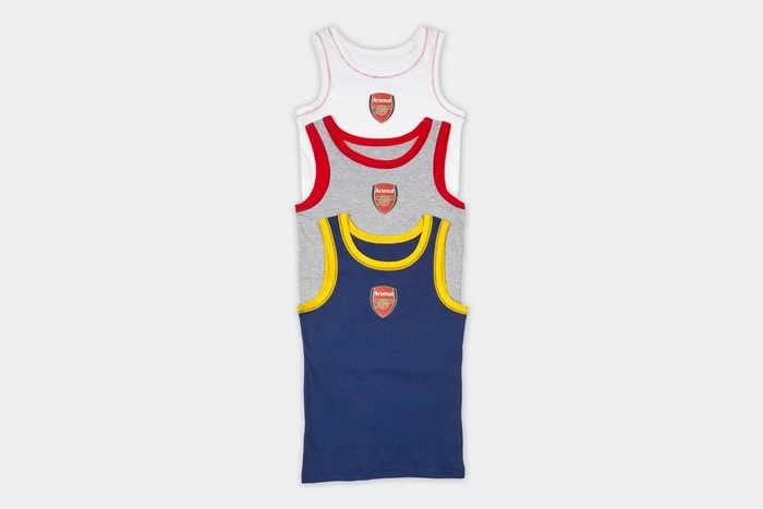 Arsenal Kids 3 Pack Vests 