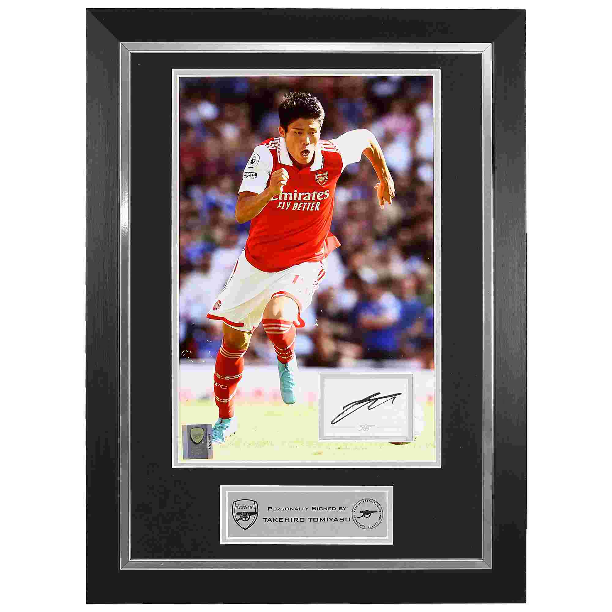 Arsenal Framed Signed 22/23 Home Print TOMIYASU