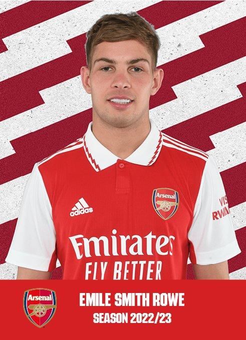 Arsenal 22/23 SMITH ROWE Headshot