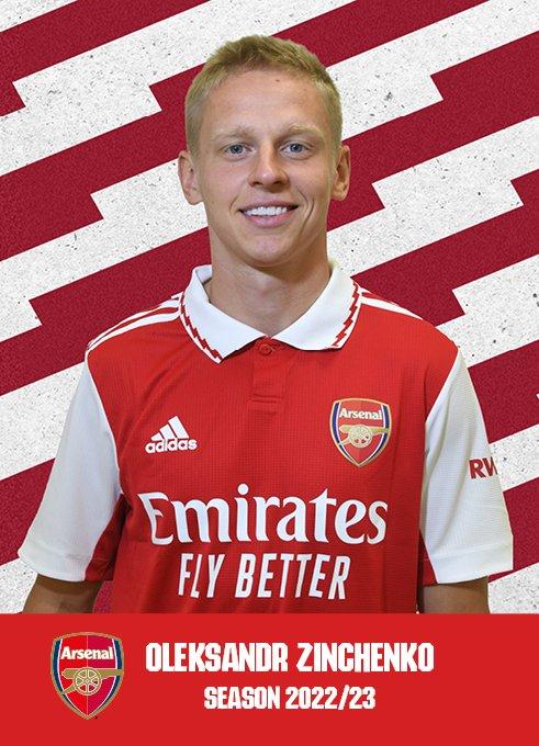 Arsenal 22/23 ZINCHENKO Headshot Official Online Store