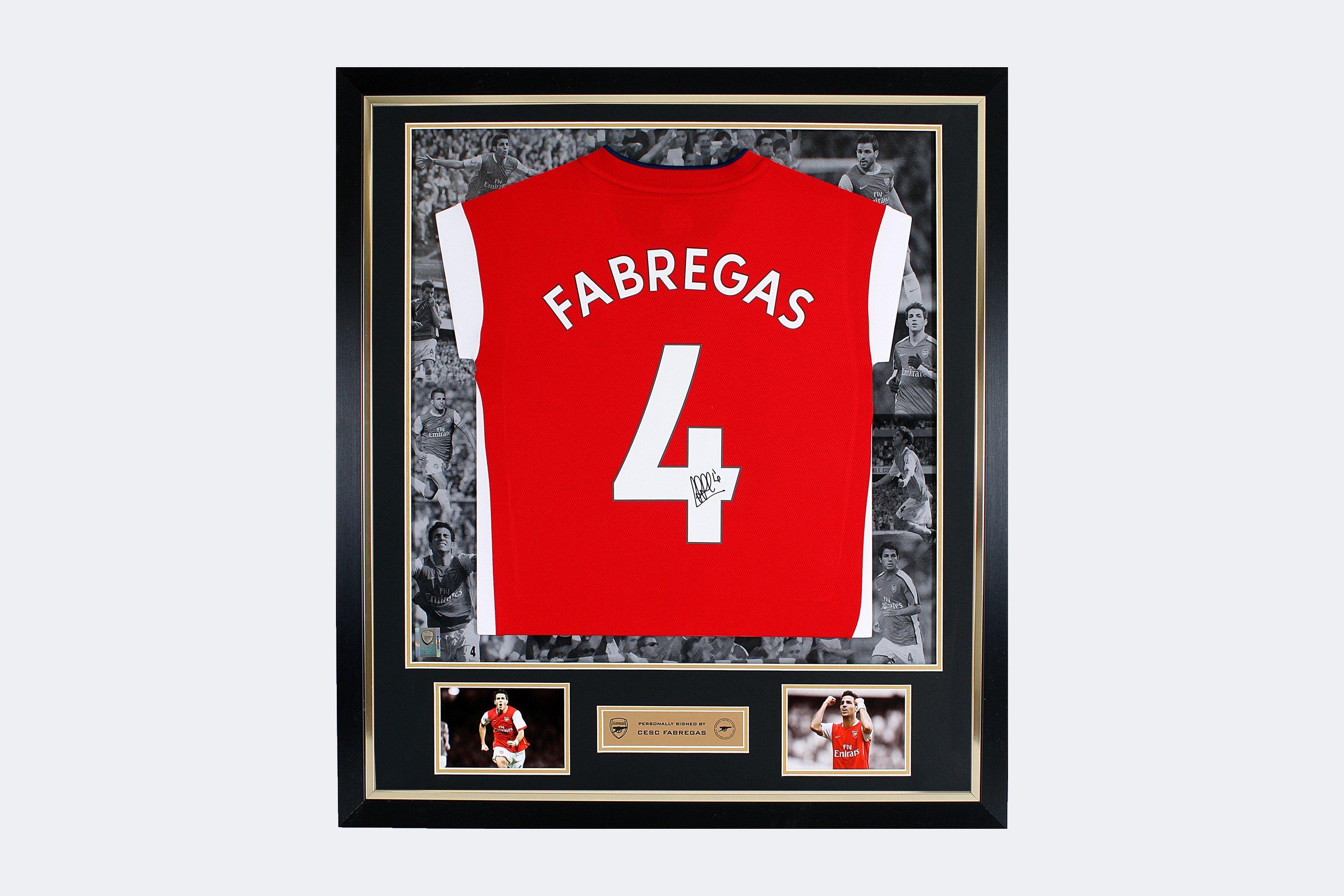 Framed Autographed Arsenal F.C. Jersey! – Columbia Frame Shop