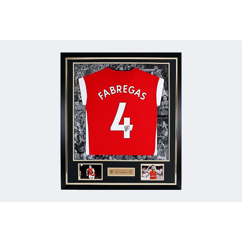 Arsenal Framed Signed Cesc Fabregas Shirt